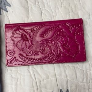 Check book cover with card slots